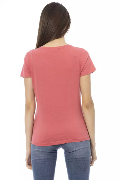 Pink Cotton Women Top