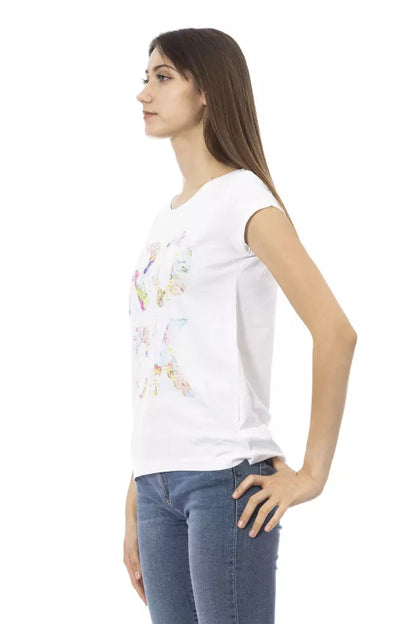 White Cotton Women Top