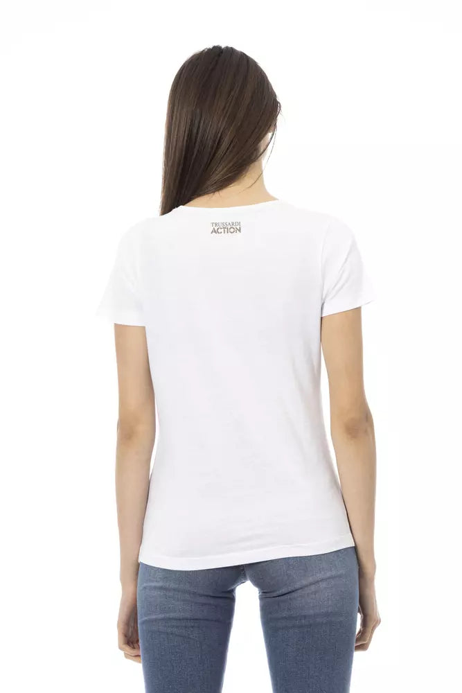 White Cotton Women Top