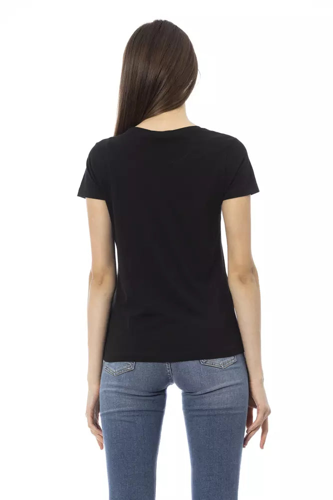 Black Cotton Women Top