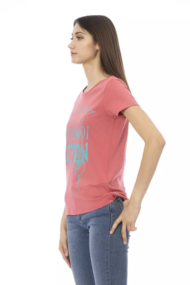 Pink Cotton Women Top