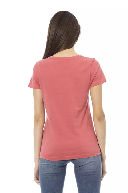 Pink Cotton Women Top