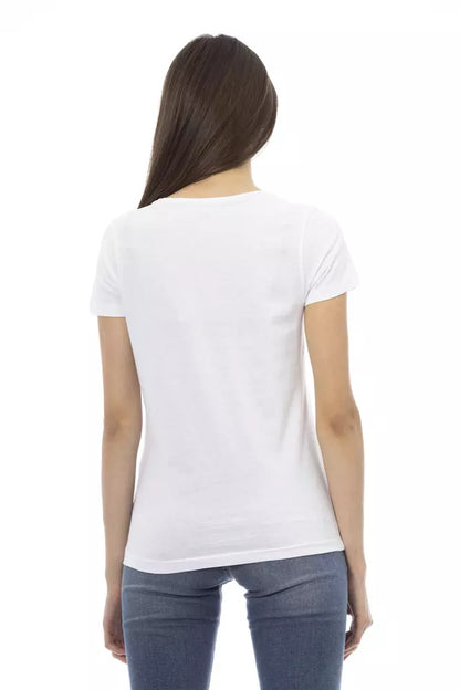 Chic White Printed Tee: Summer Wardrobe Essential