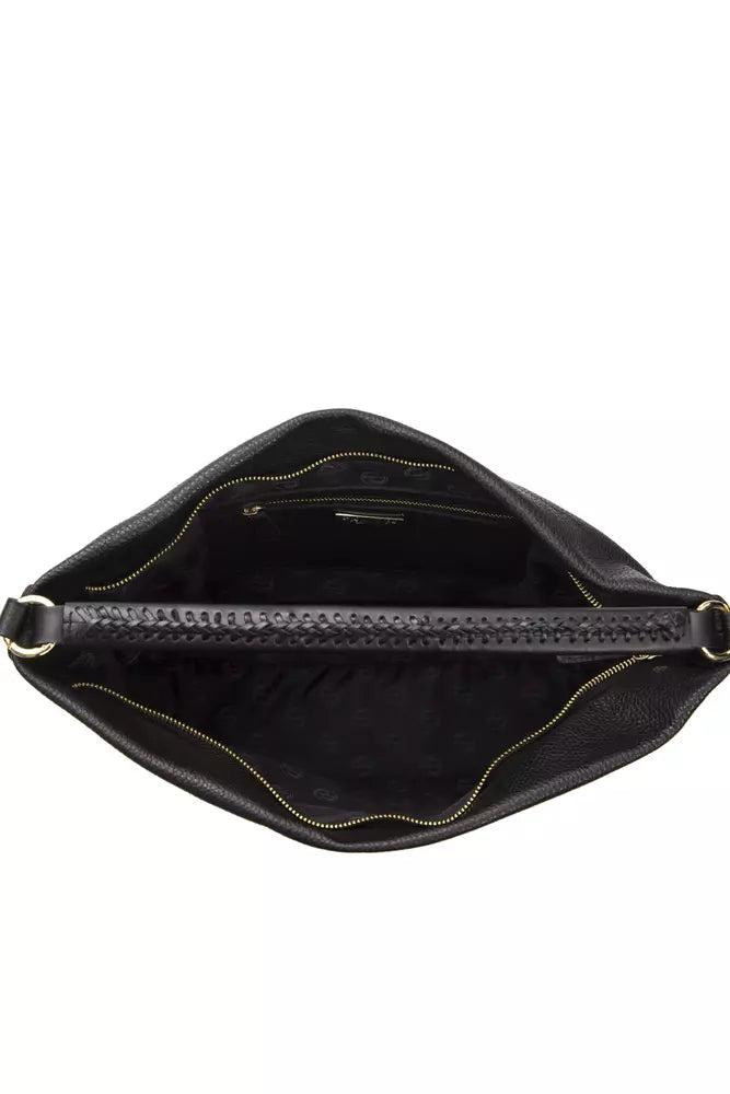 Black Leather Women Shoulder Bag