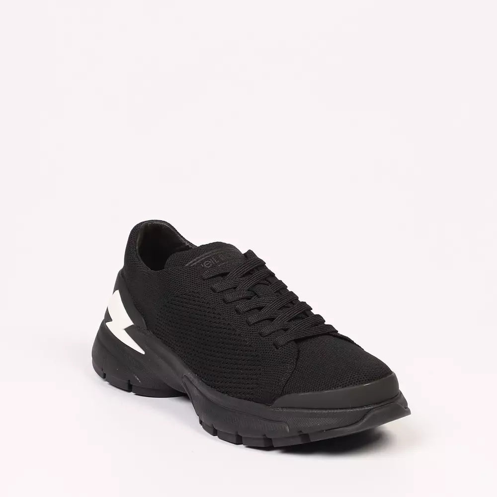 Black Textile Men Sneaker