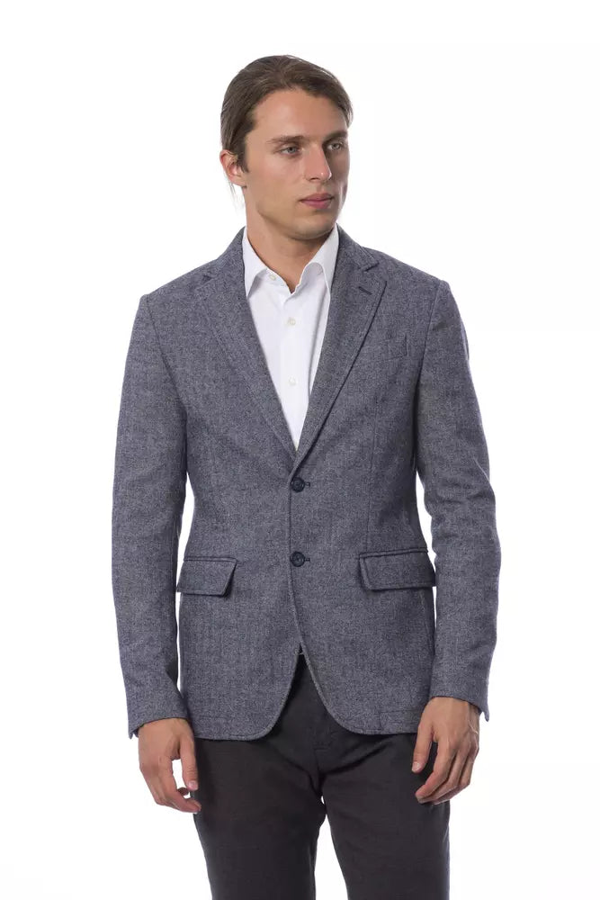 Blue Polyester Blazer