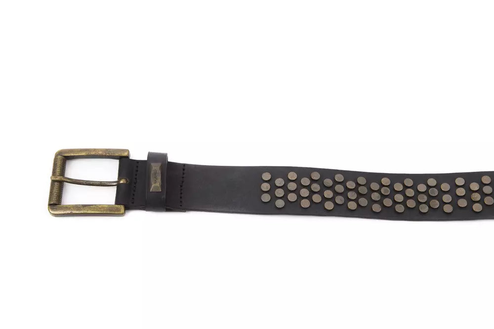"Black Cowhide Women Belt"