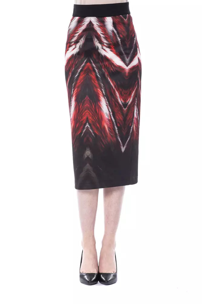 Multicolor Polyester Women Pencil Skirt