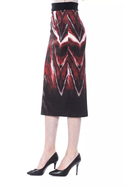 Multicolor Polyester Women Pencil Skirt