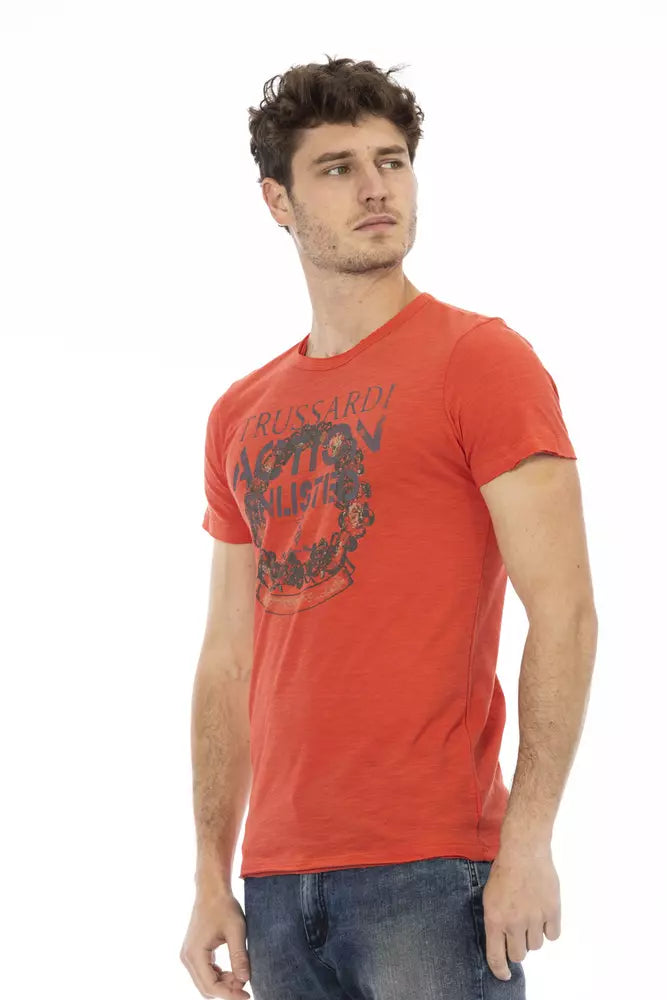 Red Cotton Men TShirt