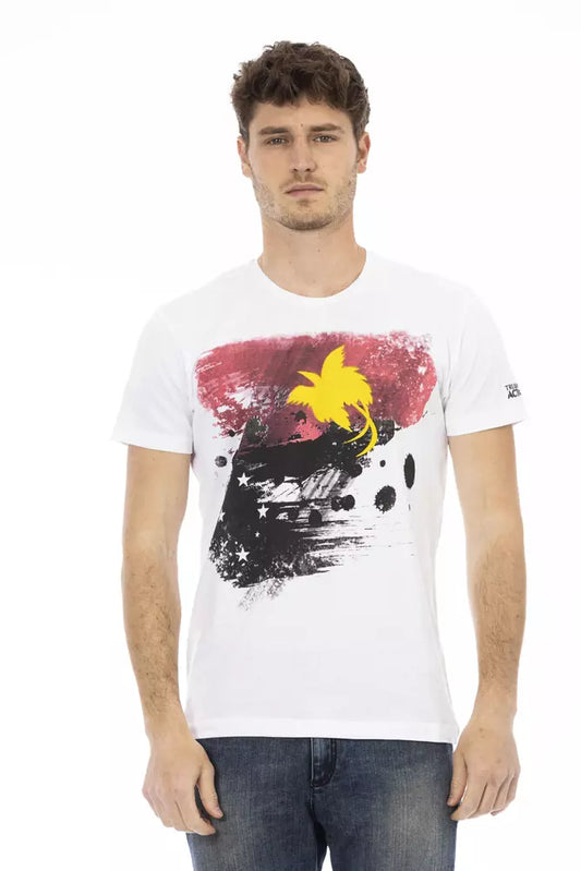 White Cotton Men's T-Shirt