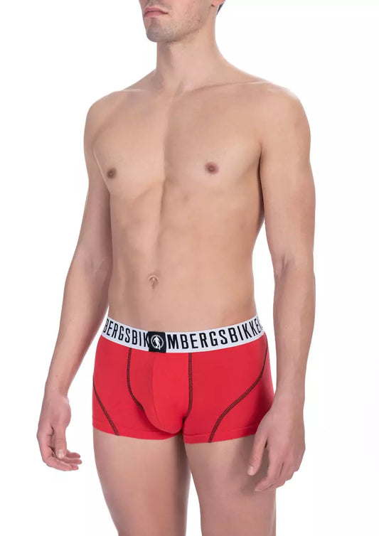 Red Cotton Men's Trunk Underwear