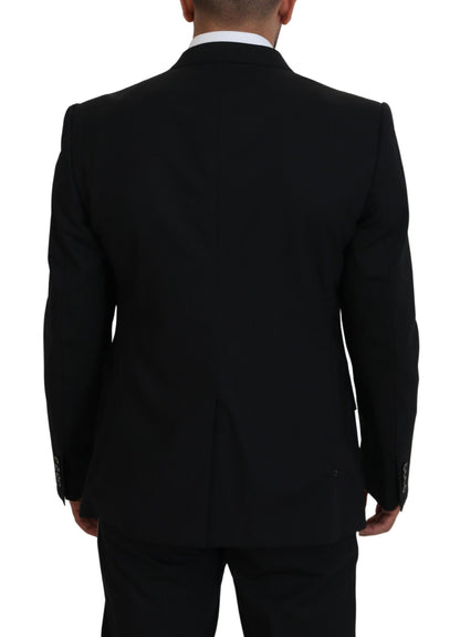 Sicilian Style Black Single Breasted Blazer