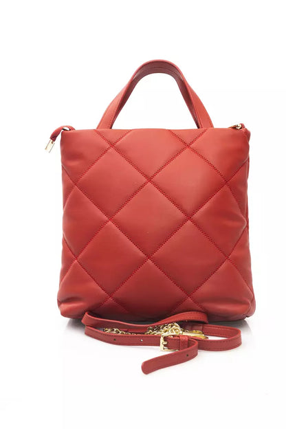 Red Polyethylene Women Shoulder Bag