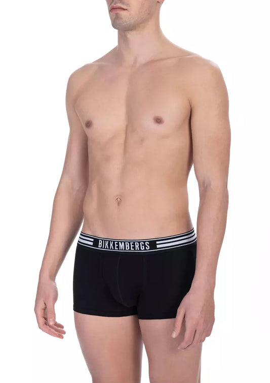 Black Cotton Men's Trunk