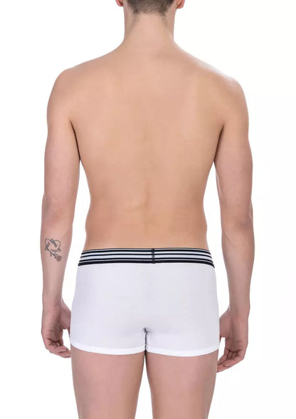 White Cotton Men Underwear Trunk Pack