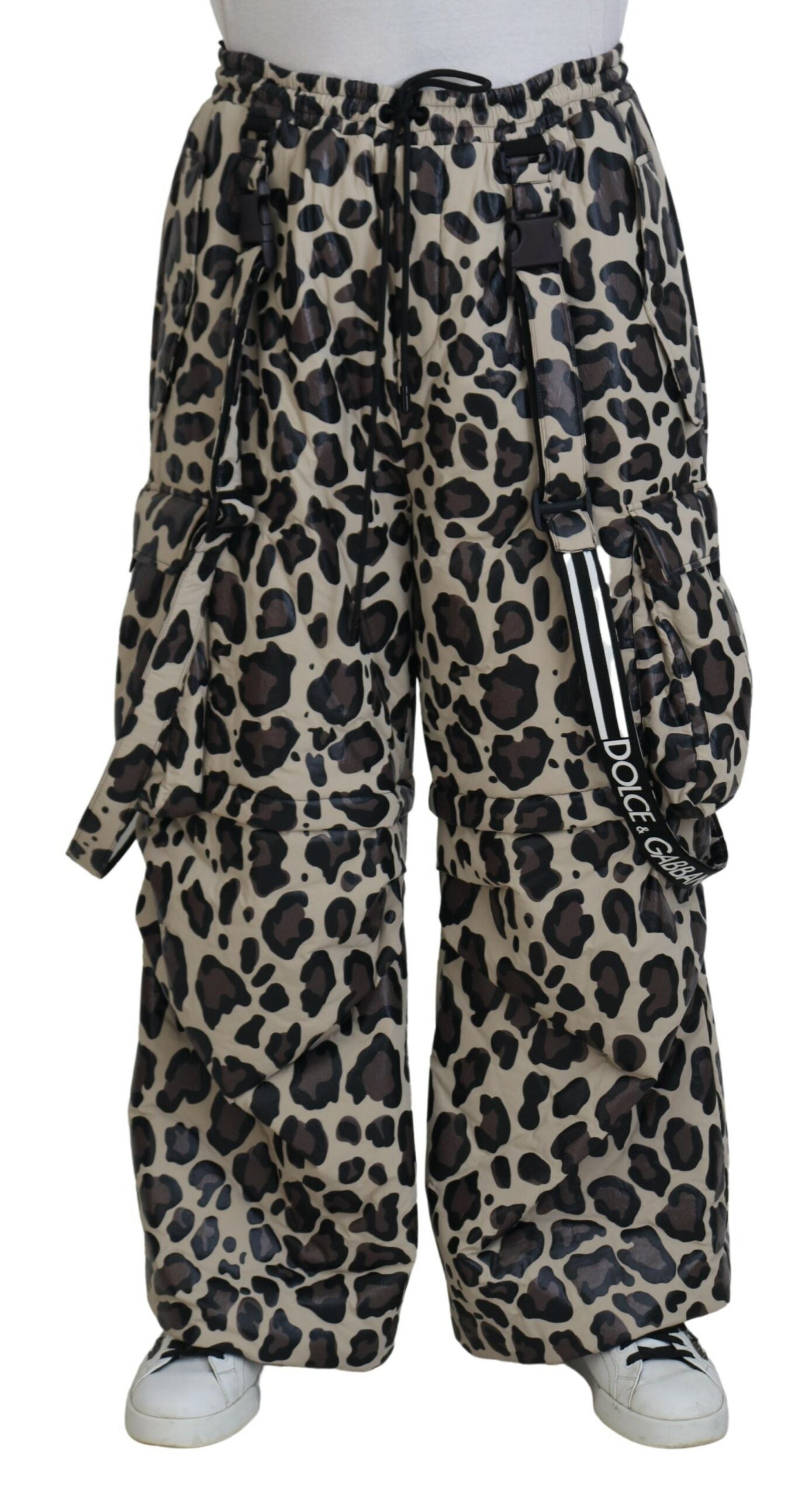 Multicolor Leopard Print Snow Pants