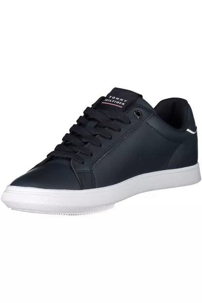 Blue Leather Men Sneaker