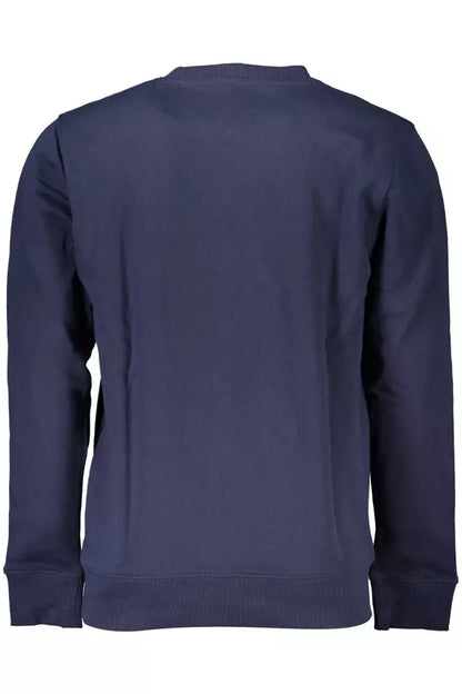 Blue Cotton Men Sweater