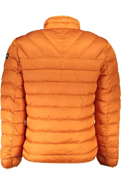 Orange Polyamide Men Jacket