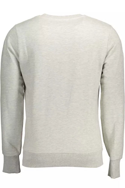 Gray Cotton Mens Sweater