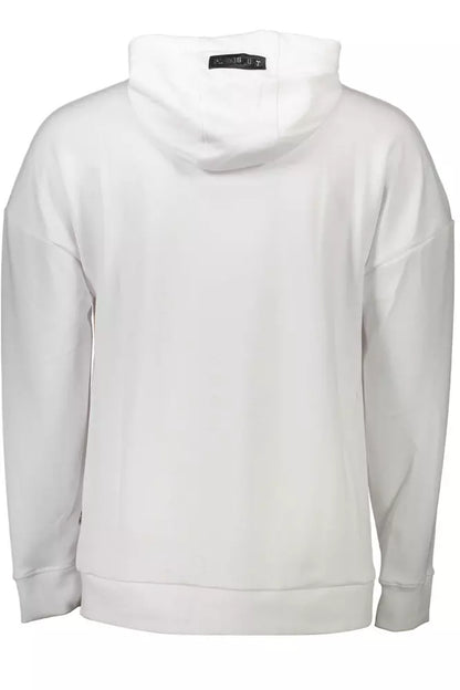 Elevated Casual White Hooded Sweatshirt