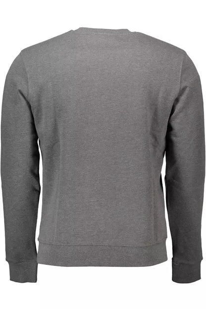 Classic Gray Cotton Crew Neck Sweater