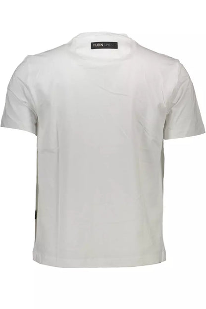 White Cotton Men T-Shirt