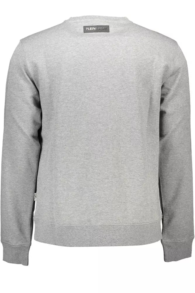 Gray Cotton Men Sweater