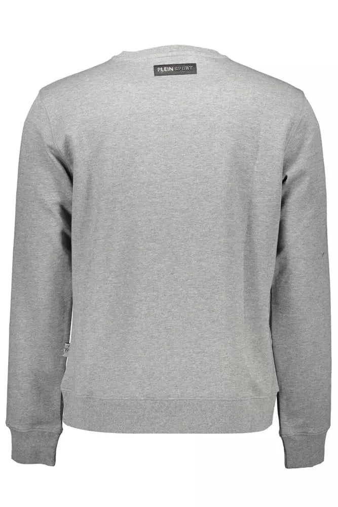 Gray Cotton Men Sweater