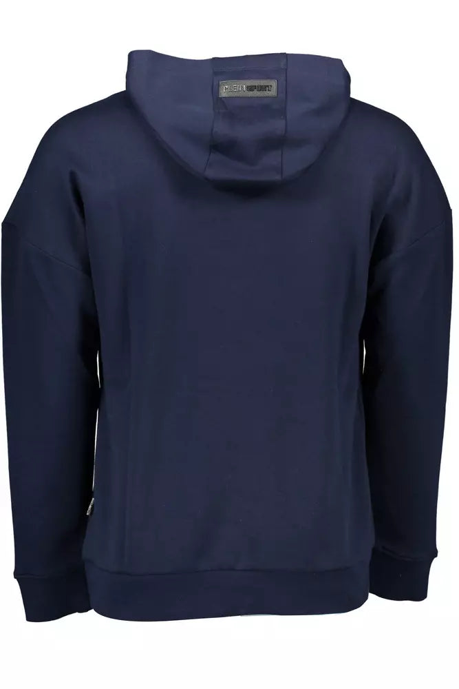 Blue Cotton Men Sweater