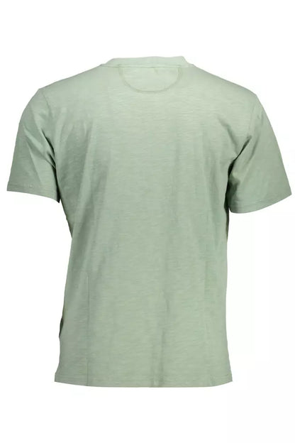 Green Cotton Men T-Shirt