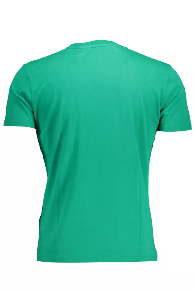 Green Cotton Men T-Shirt