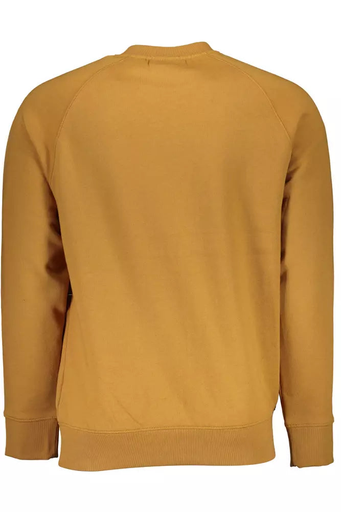 Brown Cotton Men Sweater