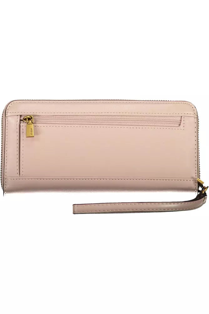 Pink Polyethylene Women Wallet