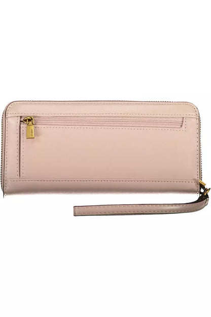 Pink Polyethylene Women Wallet