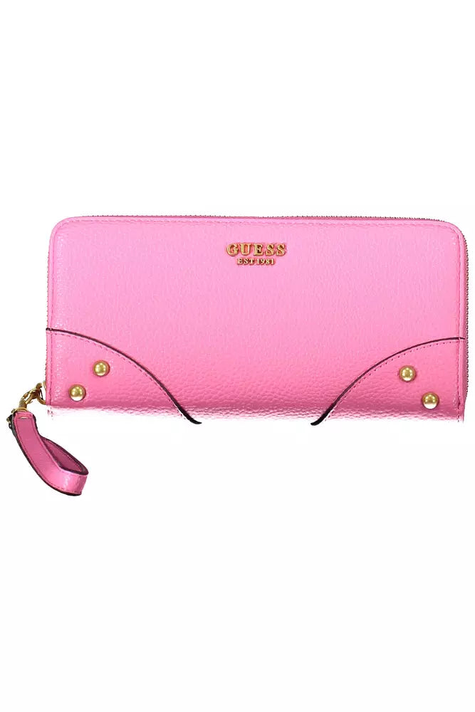 Pink Polyethylene Women Wallet