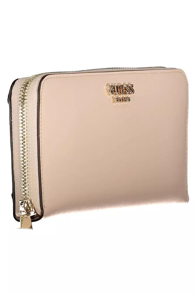 Pink Polyethylene Women Wallet