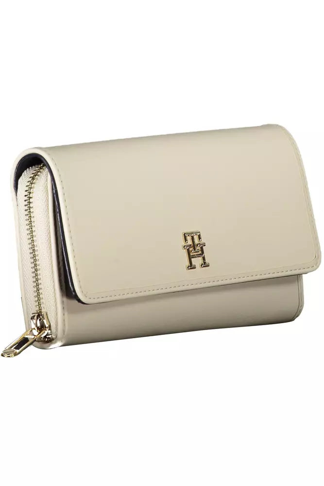 White Polyethylene Women Wallet