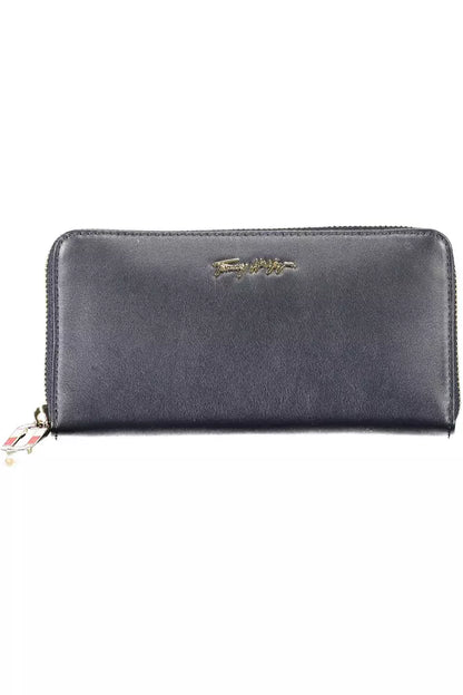 Blue Leather Women Wallet