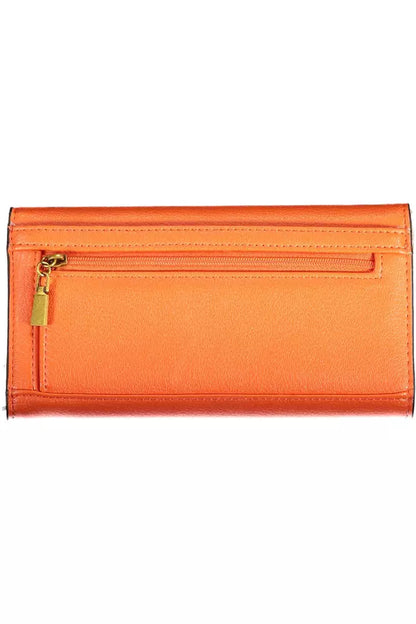 Orange Polyethylene Women Wallet