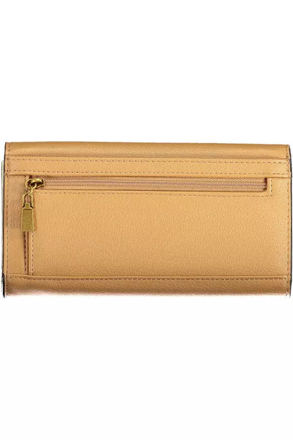 Beige Polyethylene Women Wallet