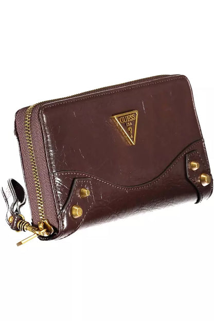 Brown Polyethylene Women Wallet