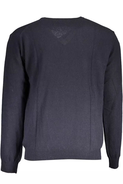 Blue Wool Men Sweater