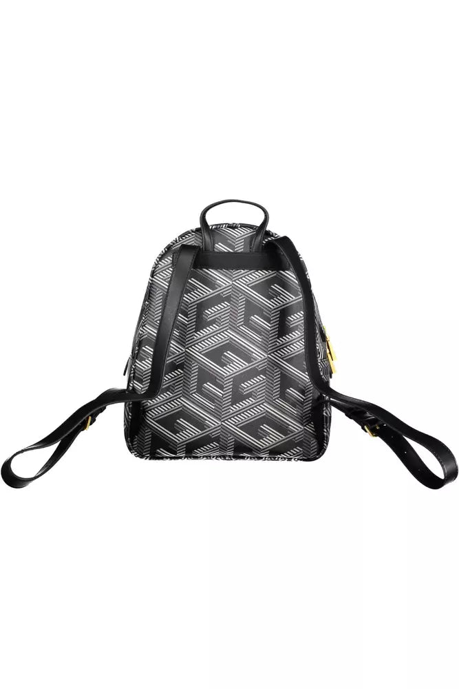 Black Polyethylene Women Backpack