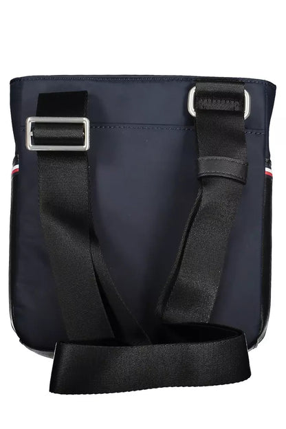 Blue Polyester Men Shoulder Bag