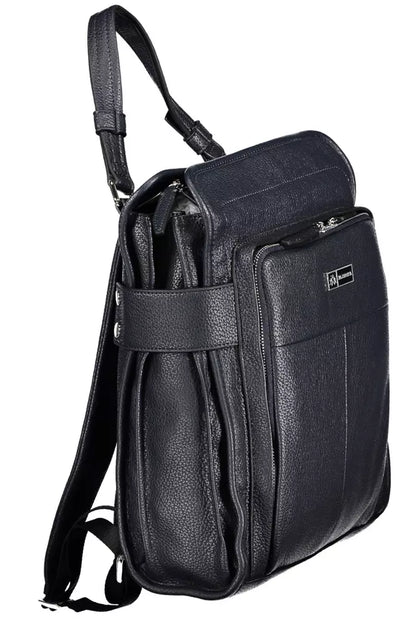 Chic Blue Urban Backpack with Laptop Sleeve