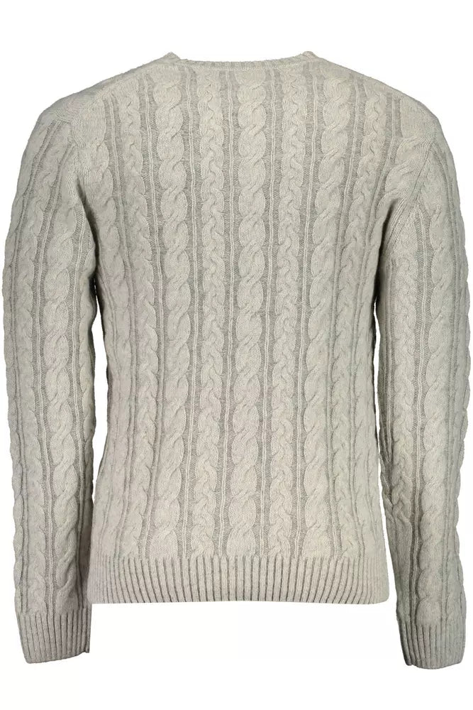 Gray Wool Men Sweater