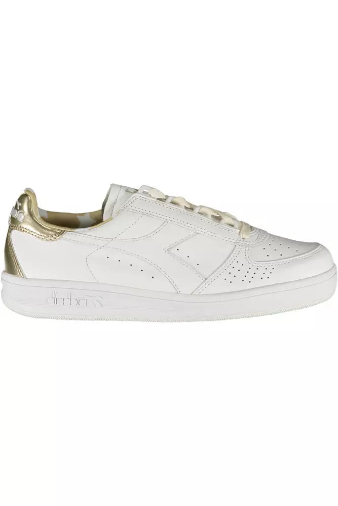 White Leather Women Sneaker