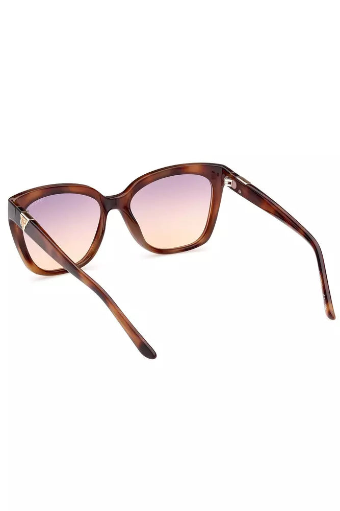 Brown Injected Women Sunglass